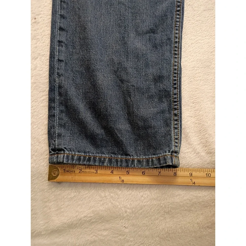 Levis 514 Straight Fit Men's Blue Denim Jeans 36x30 Medium Wash Casual Wear